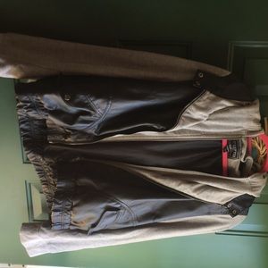 Leather/Hoodie Jacket 3X